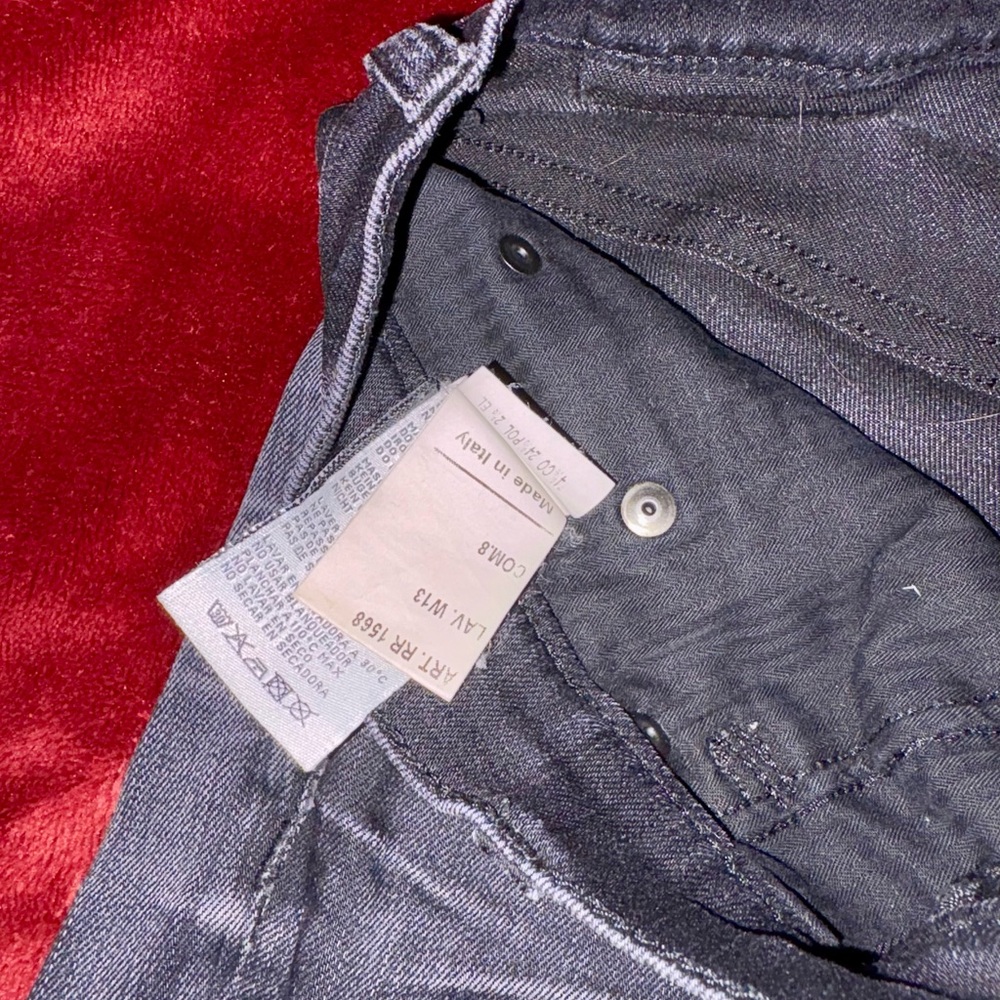 R13 Women's Black Washed Ankle Crop Jeans - Picture 4 of 8